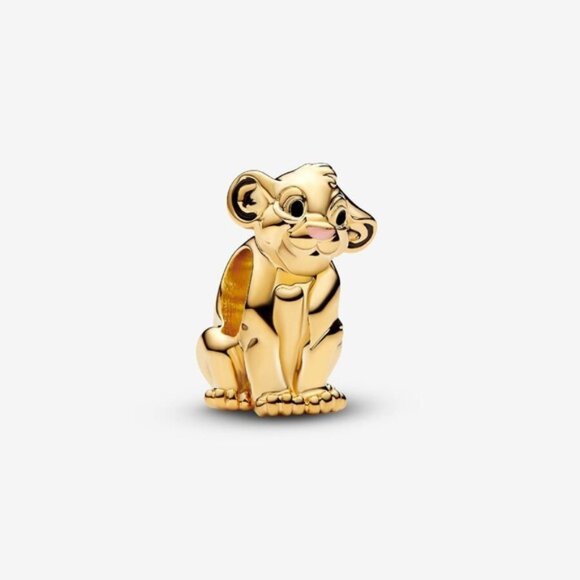 🐘🐘 14K Gold Plated Sterling Silver Simba Charm - Picture 3 of 7